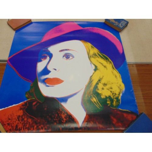 785 - Ingrid Bergman with Hat (from 1983), Andy Warhol poster printed 1993 by The Andy Warhol Foundation f... 