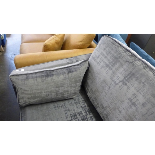 1427 - A Barker and Stonehouse 'Dolce' magnesium velvet six seater left hand facing corner sofa