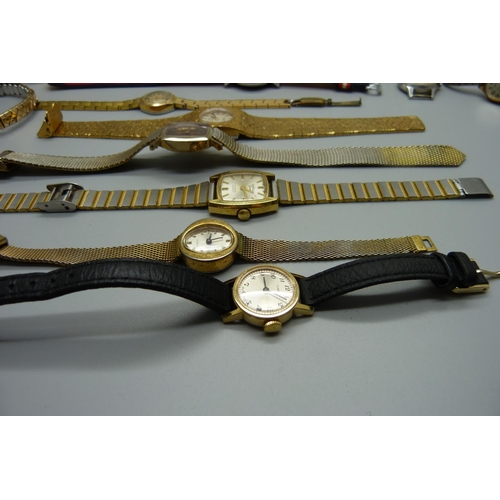 1004 - A collection of lady's wristwatches