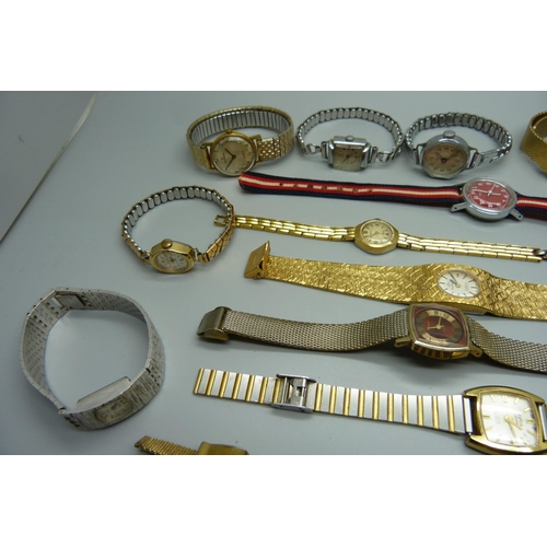 1004 - A collection of lady's wristwatches