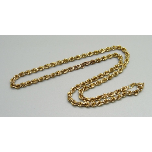 1046 - A 9ct gold chain, 6.7g