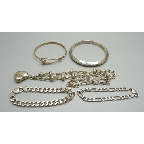 1080 - Silver jewellery, 120g