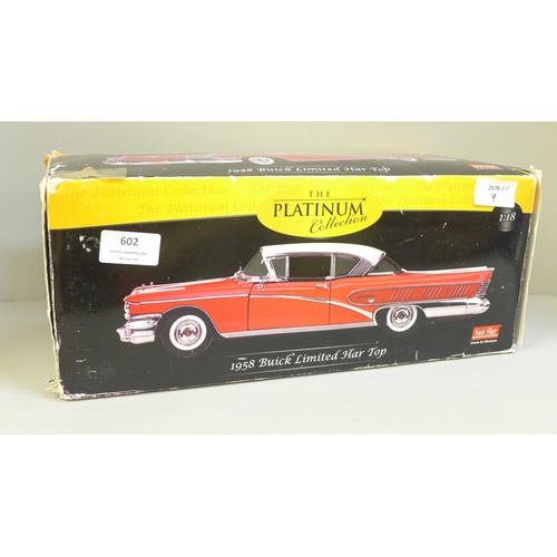 602 - A Platinum Collection 1958 Buick Limited Har Top, boxed