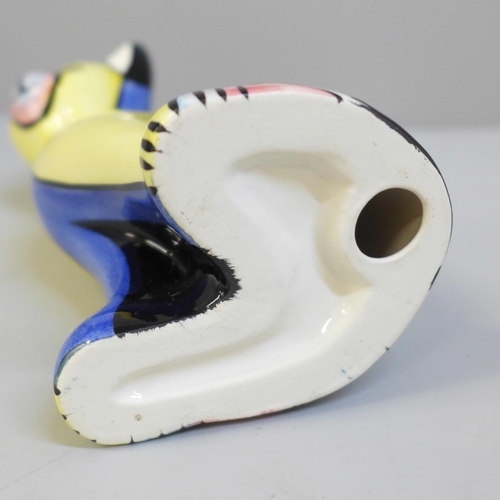 606 - A Lorna Bailey model of a cat, 17cm