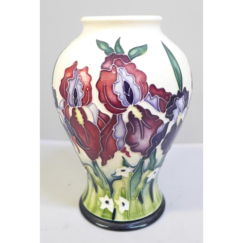 613 - A Moorcroft Duet vase, 2004, 16cm, boxed