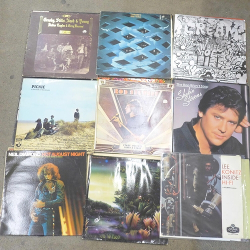 686 - LP records, Ramones, Sham 69, The Who, Picnic, Frank Zappa, Cream, etc. (21)