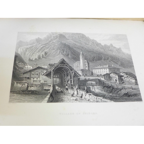 709 - One volume; Beattie's Switzerland Volume 1 Full cont. calf, 1836