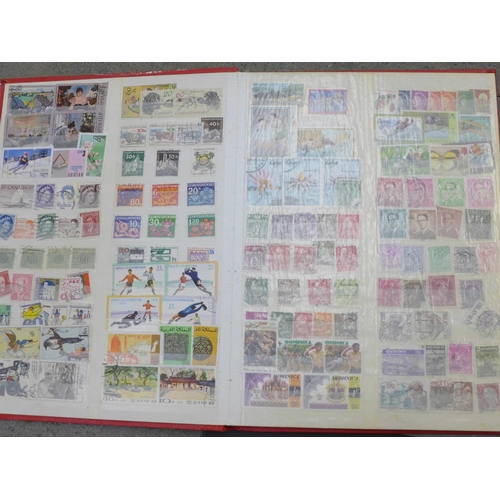 711 - Four albums of used Foreign stamps