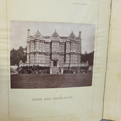 721 - One volume; Historic Houses in Bath, brown cloth, R.E. Peach, 1884