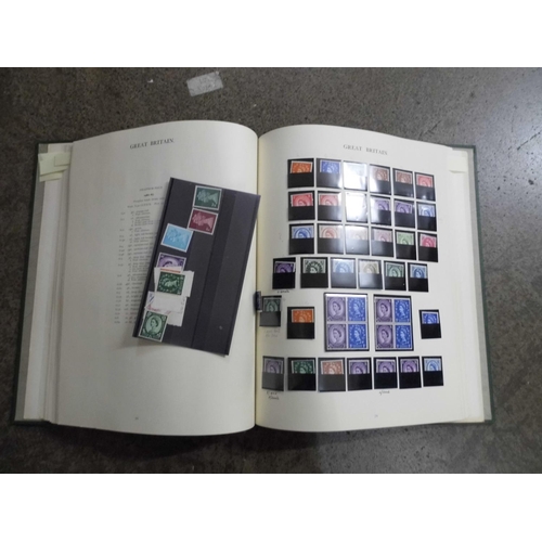 734 - Great Britain collection in two albums, stock book plus 60+ presentation packs. 'Windsor' album hous... 