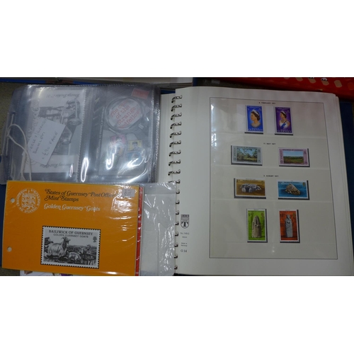 736 - Stamps:- Channel Island stamps, presentation packs and booklets, face alone is over £200