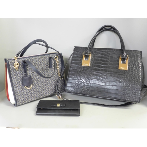 788 - Two handbags; Radley and Dune plus a Mulberry purse