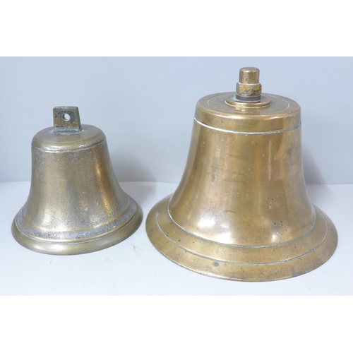 812 - Two bronze bells