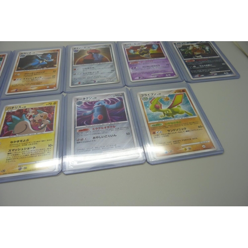 831 - 10 vintage Japanese Holo Pokemon cards