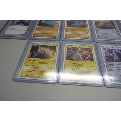 831 - 10 vintage Japanese Holo Pokemon cards