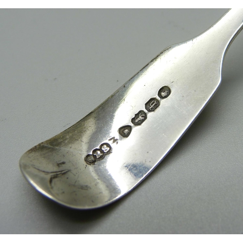 869 - A Victorian silver sifter ladle, London 1857, 28g