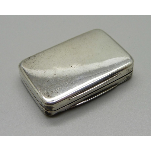 871 - A George III silver vinaigrette, Birmingham 1805, maker William Boot