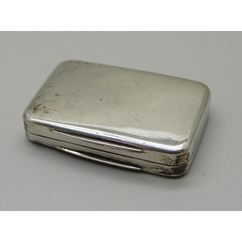 871 - A George III silver vinaigrette, Birmingham 1805, maker William Boot