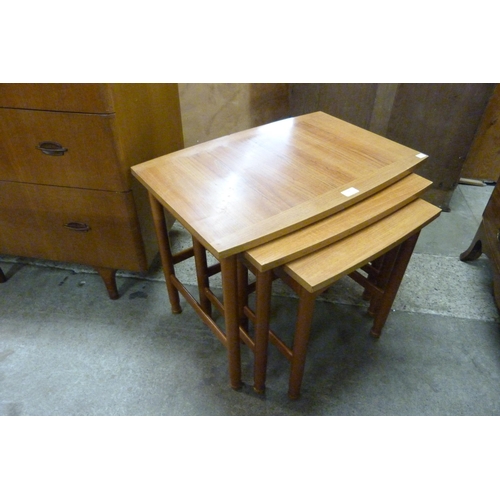 108 - A teak nest of tables