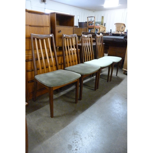 117B - Four G-Plan Fresco teak dining chairs