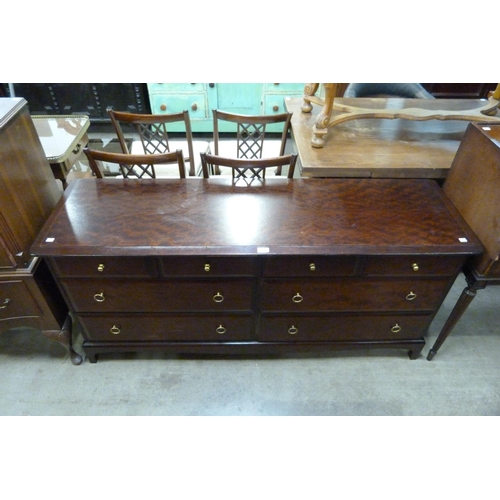 199 - A Stag Minstrel mahogany Captain's chest of drawers