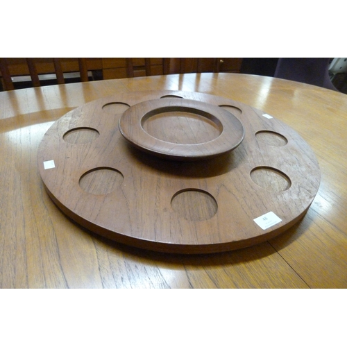 48 - A teak lazy Susan