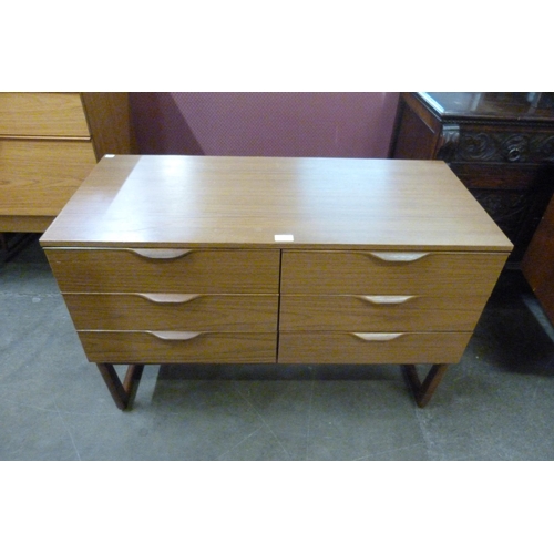 93 - A Europa teak chest of drawers