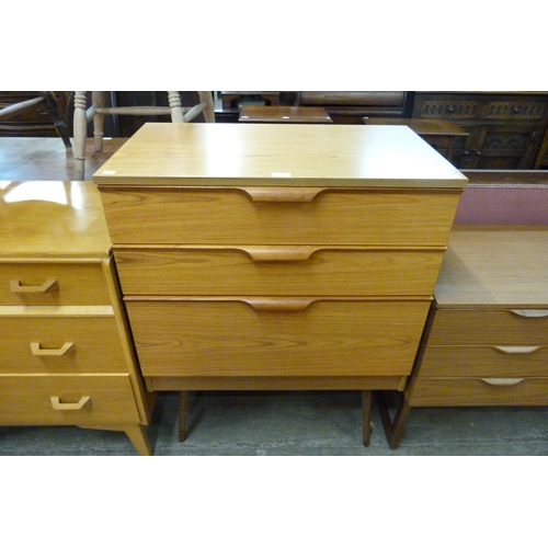 94 - An Austin Suite teak chest of drawers