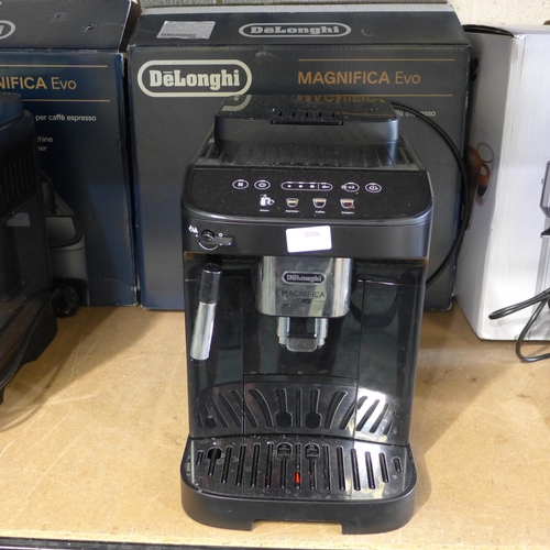 3006 - De'Longhi Magnifica Evo Doppio+ Automatic Espresso Machine (Model: ECAM290.22.B) Original RRP £284.9... 