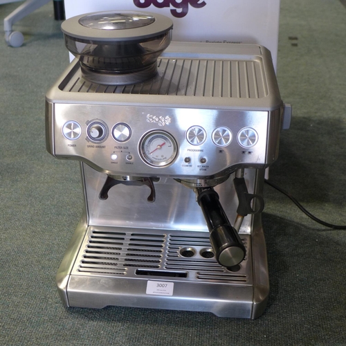 SAGE Barista Express BES875UK Bean to Cup Coffee Machine - Silver