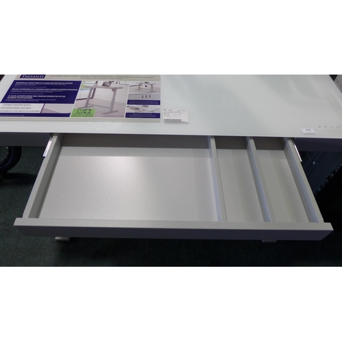 3038 - Tech Height Adjustable White Desk, Original RRP £239.99 + vat  (294-114)    * This lot is subject to... 