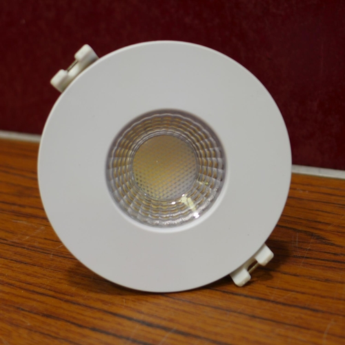 3083 - 10 x White Bezel Feit Dimmable Down Lighters    (294-72)    * This lot is subject to vat