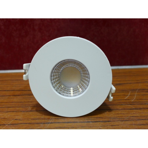 3084 - 10 x White Bezel Feit Dimmable Down Lighters   (294-72)    * This lot is subject to vat