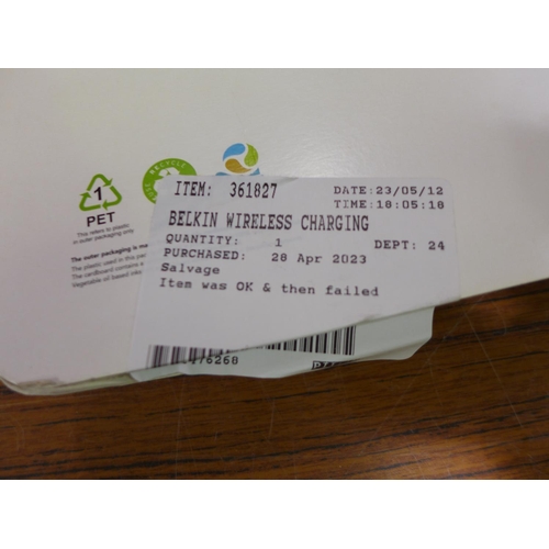 3102 - Two Belkin Wireless Charging Pads (10W)  (294-155)    * This lot is subject to vat