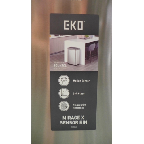 3338 - Eko Mirage X Sensor Double Bin - Ek9260Mt-20+20L       (294-24)    * This lot is subject to vat