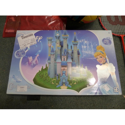 3397 - Cinderella Licensed Puzzle, Mitre Revolve Football And Wilson Badminton Racket  (294-220)    * This ... 