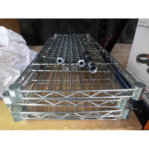 3402 - Trinity 4 Tier Metal  Shelving     (294-137)    * This lot is subject to vat