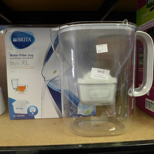 3411 - Brita Maxtra+Xl Style Jug  (294-299)    * This lot is subject to vat