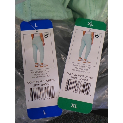 3016 - Quantity of Ladies Mint Green Fila joggers, mixed sizes * This lot is subject to vat