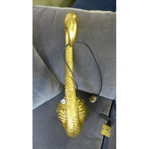 1436 - A gold Flamingo wall light