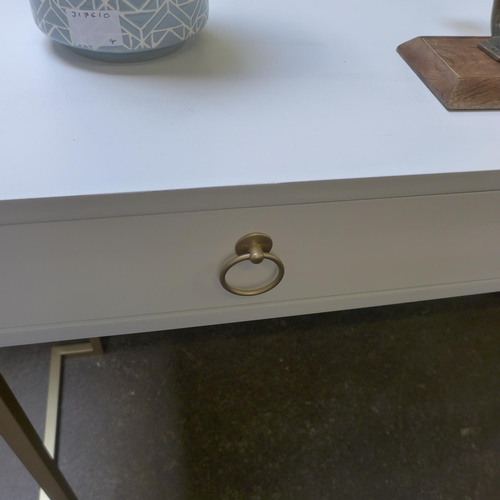 1461 - A white two drawer console table