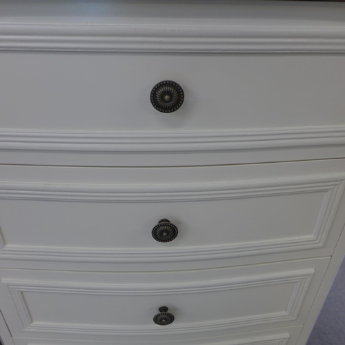 1534 - A five drawer tallboy with contrast top