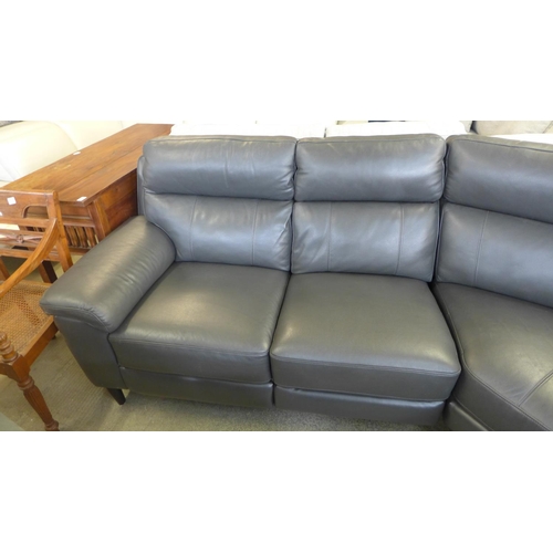 1617 - Grace Grey Leather Cornerpower Recliner, Original RRP £1583.33 + VAT (4168A-14) *This lot is subject... 