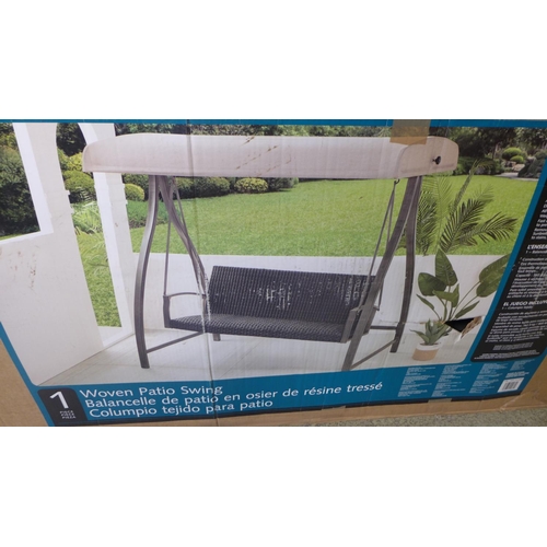 1623 - Agio Cameron Woven Swing Bliss Sand, Original RRP £499.99 + VAT - boxed, not checked (4168A-4) *This... 