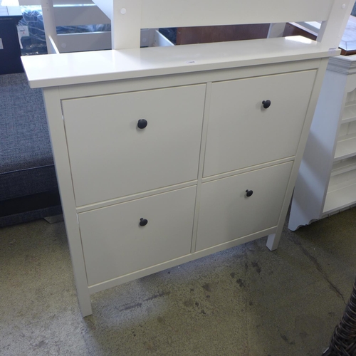 1668 - Ikea white shoe cabinet