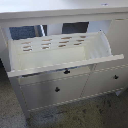 1668 - Ikea white shoe cabinet