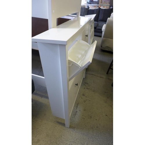 1668 - Ikea white shoe cabinet