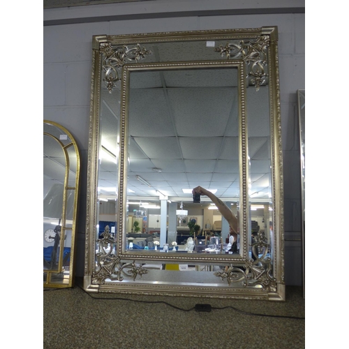 1416 - A silver French style mirror