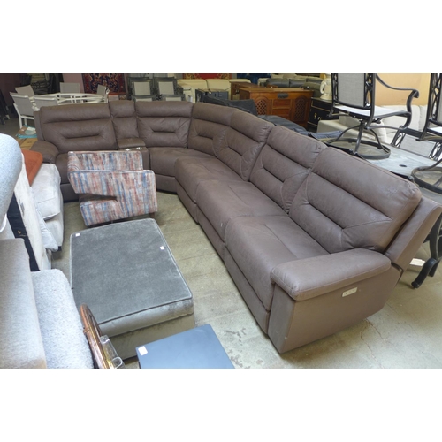 1601 - Justin Brown Sectional Reclining Sofa , Original RRP £1833.33 + VAT (4168A-15) *This lot is subject ... 