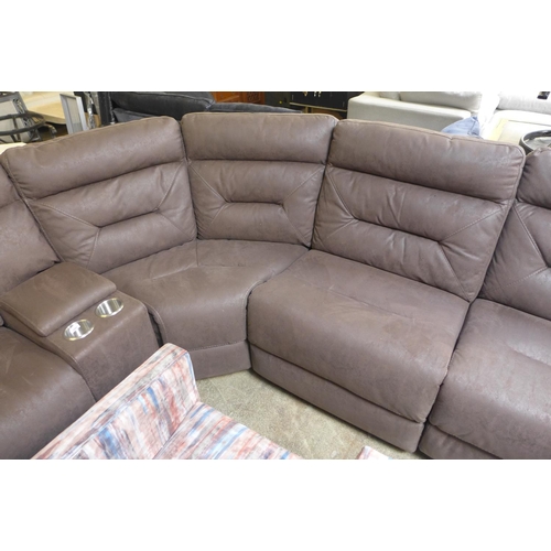 1601 - Justin Brown Sectional Reclining Sofa , Original RRP £1833.33 + VAT (4168A-15) *This lot is subject ... 